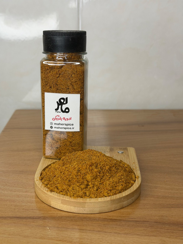 ادویه سیبزمینی بلژیکی،۱۲۰ الی ۵۰۰ گرم،پک تست ۱۰ گرمی موجود می باشد belgian potato spice